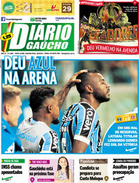 Capa do jornal Diário Gaúcho 18/03/2019