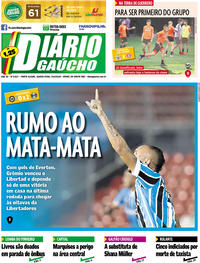 Capa do jornal Diário Gaúcho 24/04/2019