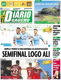 Capa do jornal Diário Gaúcho 25/03/2019