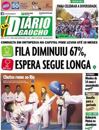 Capa do jornal Diário Gaúcho 01/07/2019