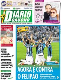 Capa do jornal Diário Gaúcho 02/08/2019