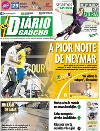 Capa do jornal Diário Gaúcho 06/06/2019