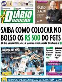 Capa do jornal Diário Gaúcho 06/08/2019