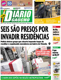 Capa do jornal Diário Gaúcho 07/06/2019