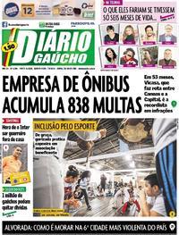 Capa do jornal Diário Gaúcho 07/08/2019