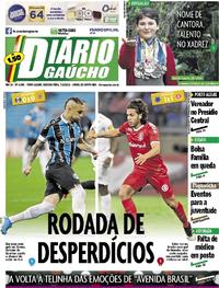 Capa do jornal Diário Gaúcho 07/10/2019
