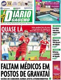 Capa do jornal Diário Gaúcho 08/08/2019