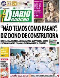 Capa do jornal Diário Gaúcho 10/09/2019