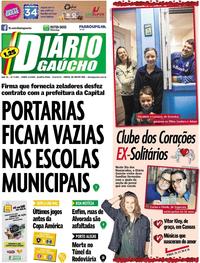 Capa do jornal Diário Gaúcho 12/06/2019