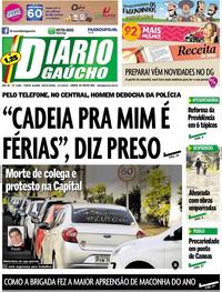 Capa do jornal Diário Gaúcho 12/07/2019