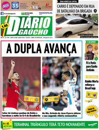 Capa do jornal Diário Gaúcho 13/06/2019