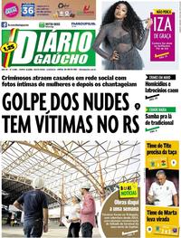 Capa do jornal Diário Gaúcho 14/06/2019