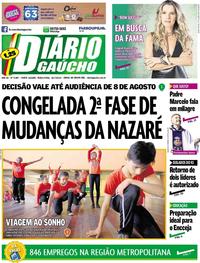 Capa do jornal Diário Gaúcho 16/07/2019