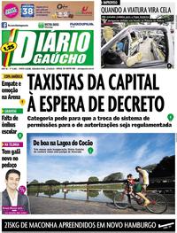 Capa do jornal Diário Gaúcho 17/06/2019