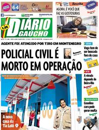 Capa do jornal Diário Gaúcho 17/07/2019