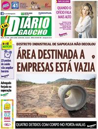 Capa do jornal Diário Gaúcho 20/06/2019