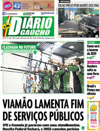 Capa do jornal Diário Gaúcho 21/06/2019