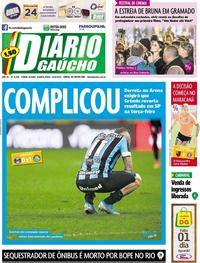 Capa do jornal Diário Gaúcho 21/08/2019