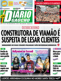 Capa do jornal Diário Gaúcho 21/11/2019