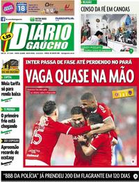 Capa do jornal Diário Gaúcho 24/05/2019