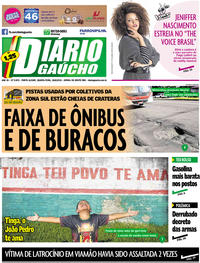 Capa do jornal Diário Gaúcho 26/06/2019