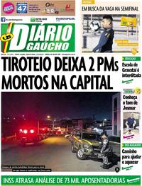 Capa do jornal Diário Gaúcho 27/06/2019
