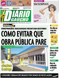 Capa do jornal Diário Gaúcho 29/05/2019