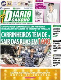 Capa do jornal Diário Gaúcho 30/08/2019