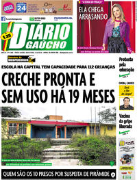 Capa do jornal Diário Gaúcho 31/05/2019