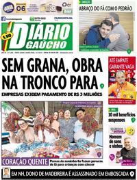 Capa do jornal Diário Gaúcho 31/07/2019