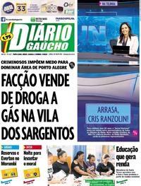 Capa do jornal Diário Gaúcho 31/08/2019