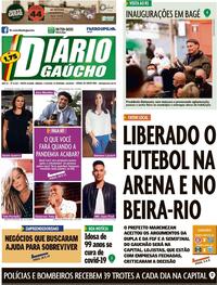 Capa do jornal Diário Gaúcho 01/08/2020