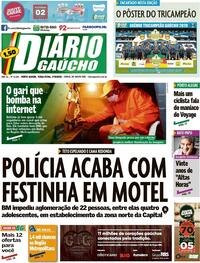 Capa do jornal Diário Gaúcho 01/09/2020