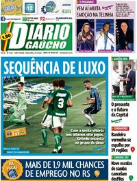 Capa do jornal Diário Gaúcho 01/12/2020