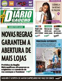 Capa do jornal Diário Gaúcho 02/05/2020