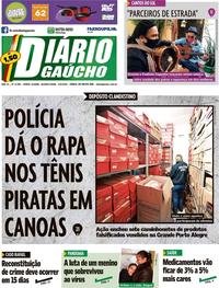 Capa do jornal Diário Gaúcho 03/06/2020