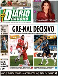 Capa do jornal Diário Gaúcho 03/08/2020