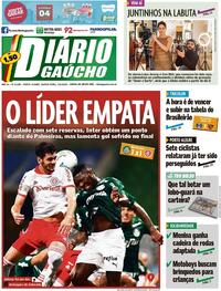 Capa do jornal Diário Gaúcho 03/09/2020
