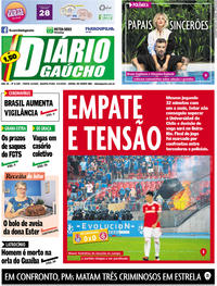 Capa do jornal Diário Gaúcho 05/02/2020