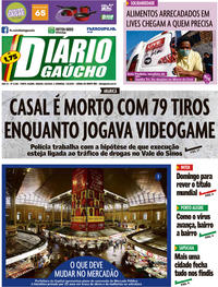 Capa do jornal Diário Gaúcho 06/06/2020
