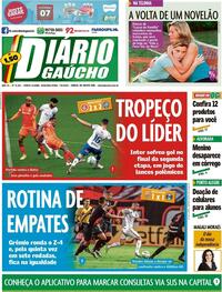 Capa do jornal Diário Gaúcho 07/09/2020