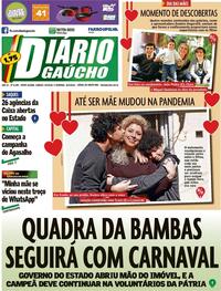 Capa do jornal Diário Gaúcho 09/05/2020