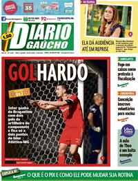 Capa do jornal Diário Gaúcho 09/10/2020
