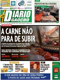 Capa do jornal Diário Gaúcho 09/12/2020