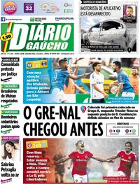Capa do jornal Diário Gaúcho 10/02/2020
