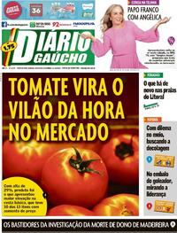 Capa do jornal Diário Gaúcho 10/10/2020