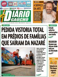 Capa do jornal Diário Gaúcho 13/10/2020