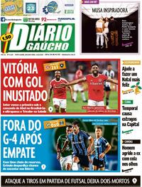 Capa do jornal Diário Gaúcho 14/12/2020