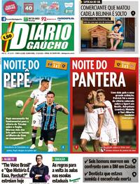 Capa do jornal Diário Gaúcho 15/10/2020