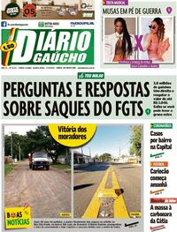 Capa do jornal Diário Gaúcho 17/06/2020